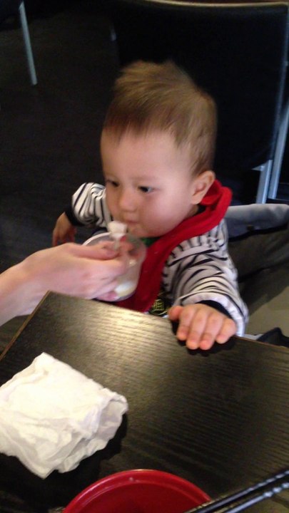 eating pudding