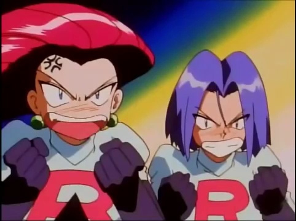 Pokemon - Ash, Brock, Misty y Duplica imitan el Equipo Rocket