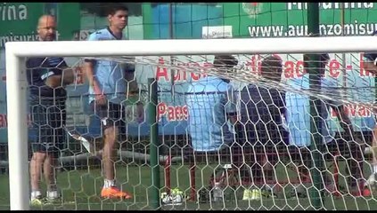 ALLENAMENTO  SS LAZIO AURONZO MATTINA 11 LUGLIO 2014