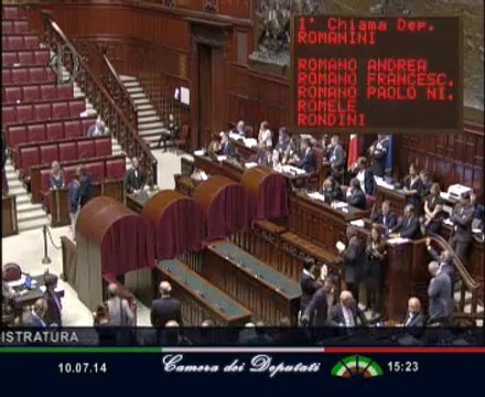 Roma - Giudici della Corte Costituzionale e otto componenti CSM - Votazione (10.07.14)