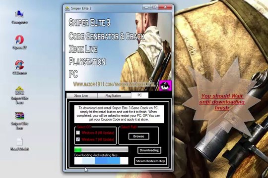 Télécharger Sniper Elite 3 Keygen pour PS3, Xbox 360, Xbox One