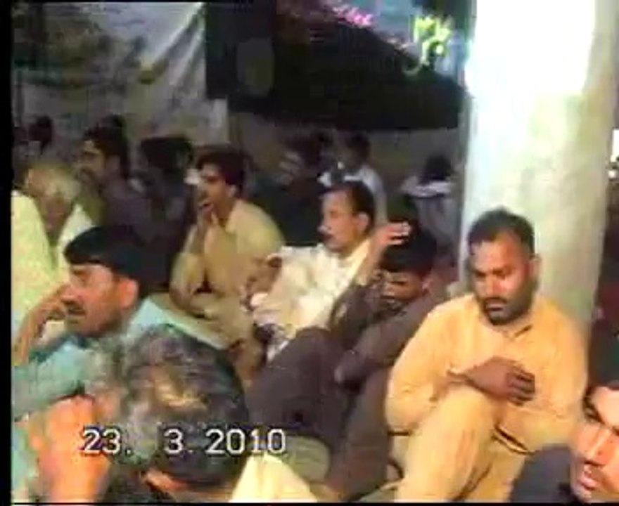 Zakir Allama Aagha Ali Hussain Qummi Biyan Darbar e Yazied  yadgar majlis at Hafizabad