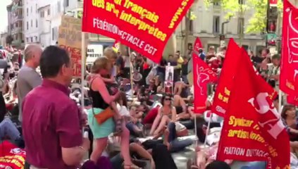 Festival d'Avignon : les manifestants contre la visite des membres du gouvernement