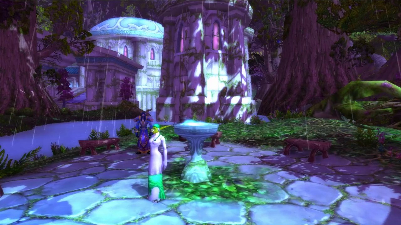 La pluie dans WoW: Warlords of Draenor (Darnassus)