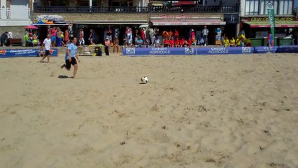 But de Quentin. Beach soccer tour. U15