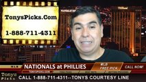 Philadelphia Phillies vs. Washington Nationals Pick Prediction MLB Odds Preview 7-11-2014