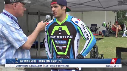 Interview Sylvain André Championnat de France BMX 2014 Saint-Quentin-En-Yvelines