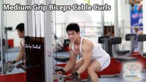 Medium Grip Biceps Cable Curls Tập Tay Trước Hiệu Quả