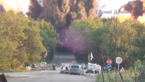 Ukraine : un pont balayé par une gigantesque explosion