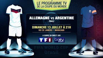 Allemagne - Argentine, Brésil - Pays-Bas... Le programme de la finale du Mondial !