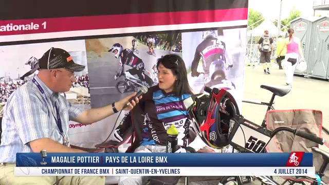 Interview Magalie Pottier Championnat de France BMX 2014 Saint-Quentin En Yvelines