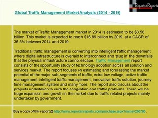 Global Traffic Management Market Analysis (2014 - 2019)