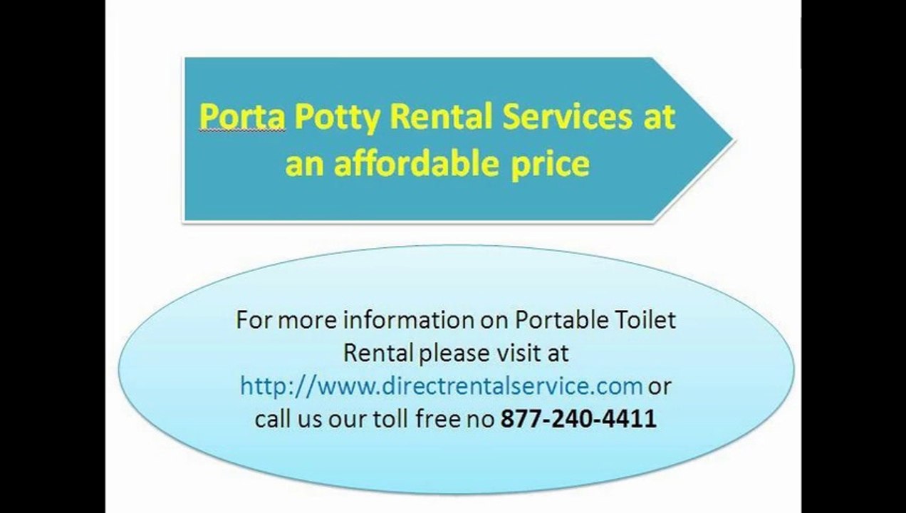 Porta Potty Rental in King of Prussia at Direct Rental Service