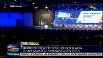 Anuncia Blatter su postulación para un 5º mandato en la FIFA