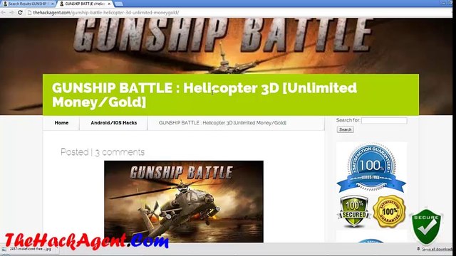 Free - GUNSHIP BATTLE Helicopter 3D Android iOS Hack Cheats Unlimited Money/Gold