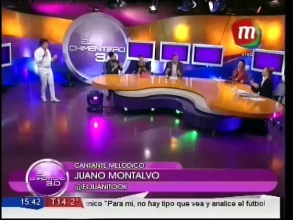 Juan Montalvo cantó "Mujeres Divinas" en el Chi...