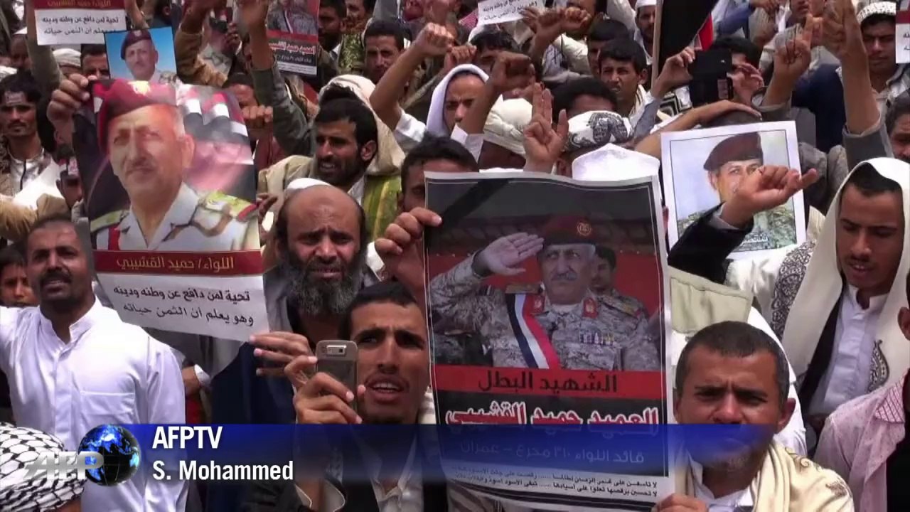 Yemenis demonstrate against Huthi rebels' recent attacks