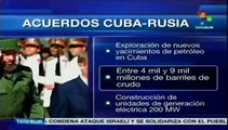 Rusia y Cuba alcanzan una decena de acuerdos estratégicos