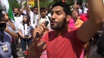 Vocal protest outside Israeli embassy in Washington