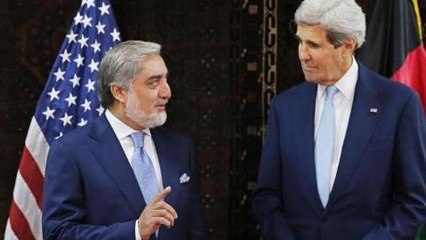 Kerry in Kabul over Afghan poll row