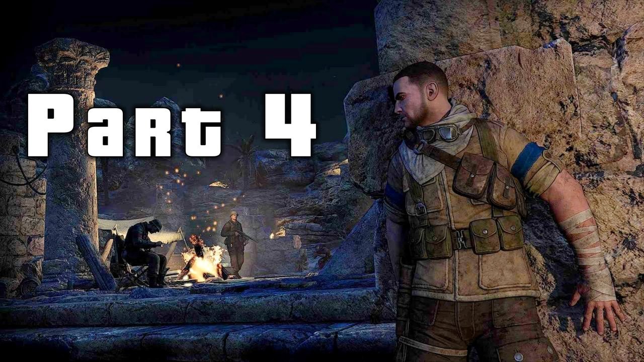 Sniper Elite 3 Part 4 Kills OFICERS with STONES 1080p HD PC Gameplay Playthrough Series