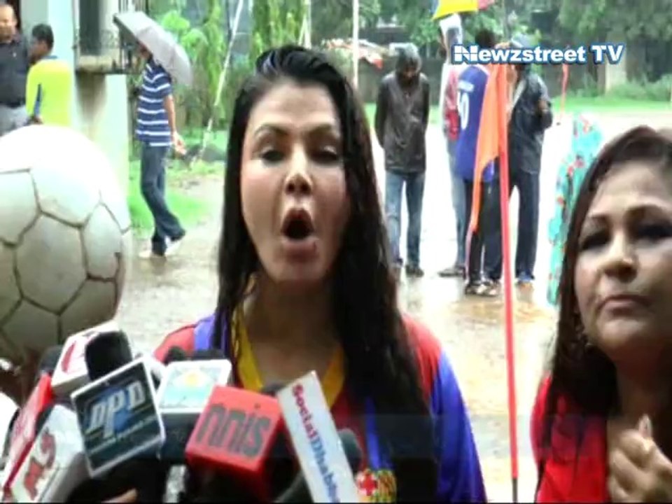 Not Rakhi but Football down with Rakhi Sawant fever