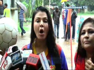 Not Rakhi but Football down with Rakhi Sawant fever