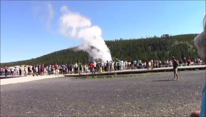 Yellowstone Old Faithful combined