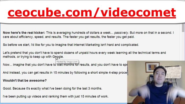 Video Comet Review & Bonus by a Six Figure Marketer