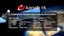Kanaltürk TV'nin 15 Temmuz'dan itibaren yeni frekans bilgileri!