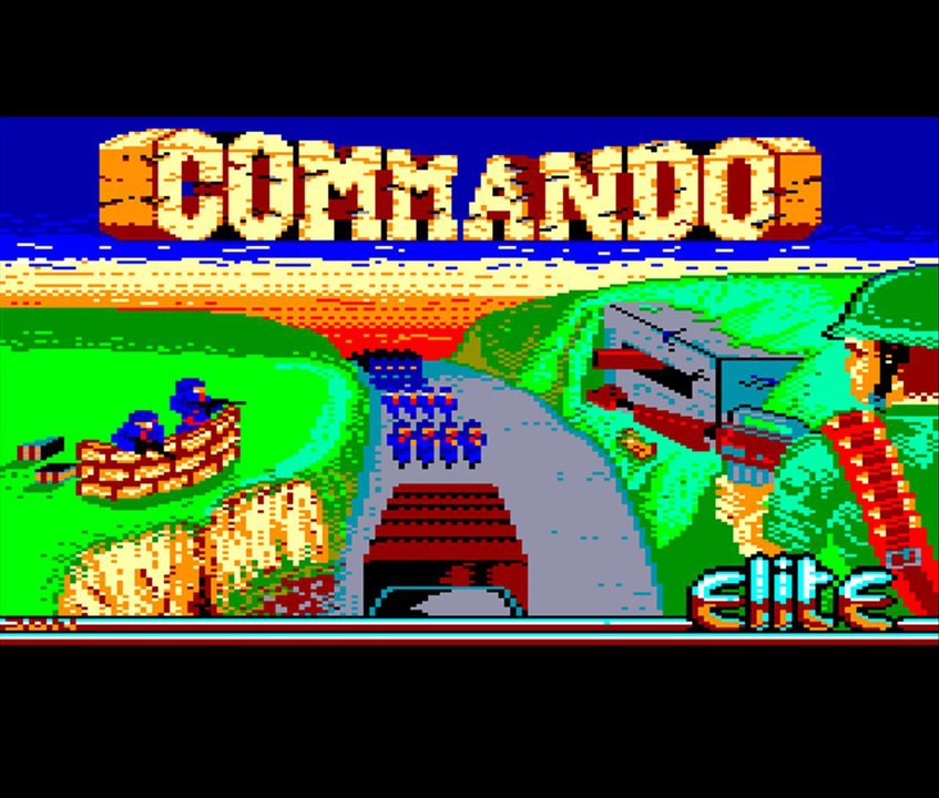 Présentation Commando (Amstrad CPC)