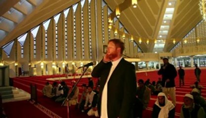 A Revert Muslim John Fontain From Uk Giving Azaan in Faisal Masjid