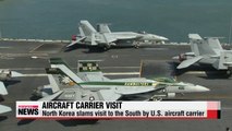 North Korea slams visit to the South by U.S. aircraft carrier
