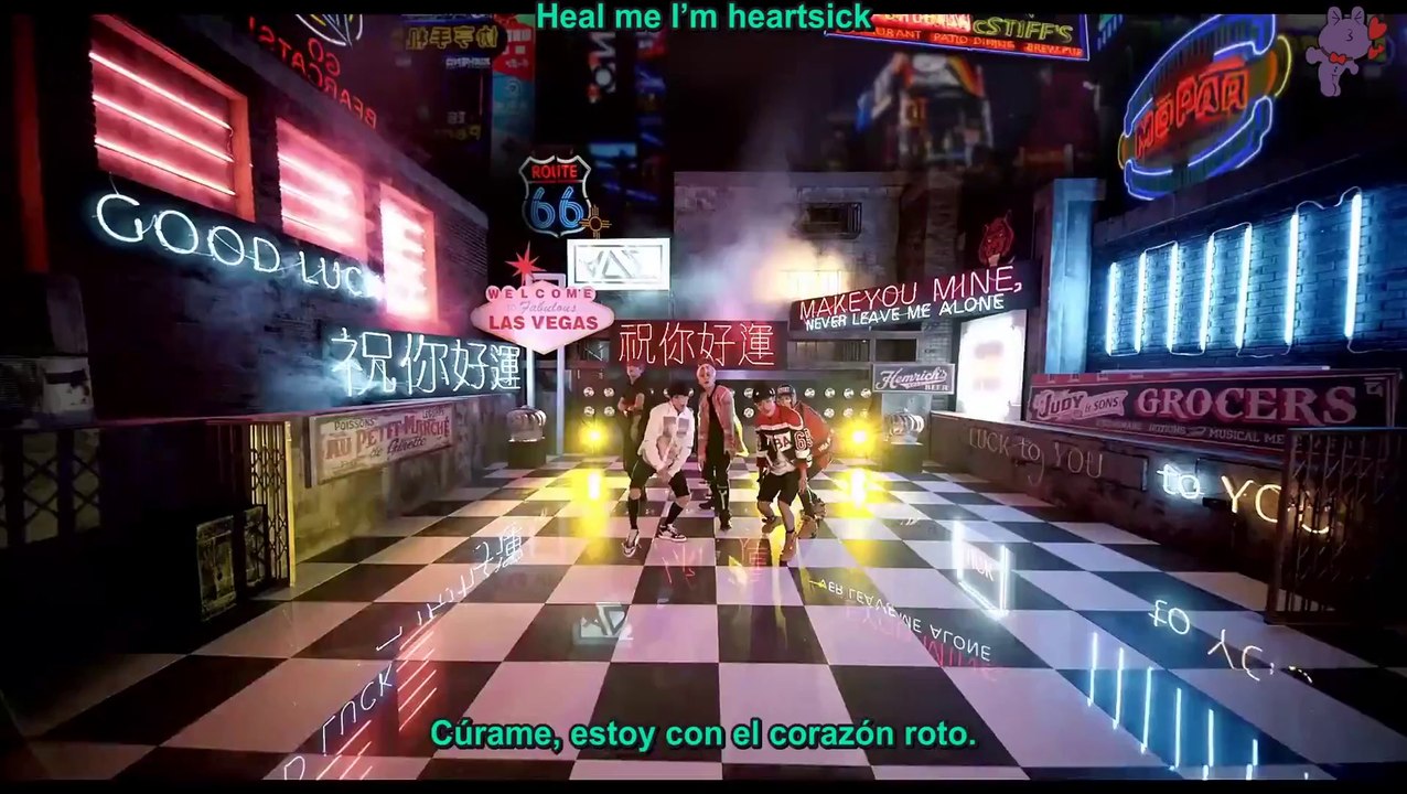 [SUB ESP] BEAST   'GOOD LUCK' MV (color coded + hangul)