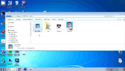 How to create your picture icon for your folder in Photo Shop