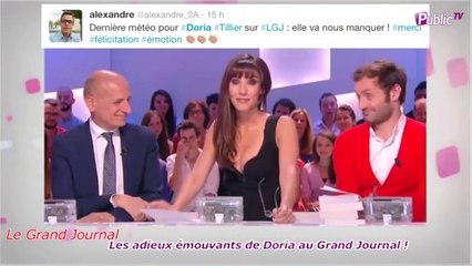 Public Zap : Les adieux émouvants de Doria Tillier, (l'ex) miss météo du Grand Journal !