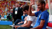 Must Watch Neymar Back On Feet Arriving at The Stadium To watch Brazil's Match Unseen Live Pics