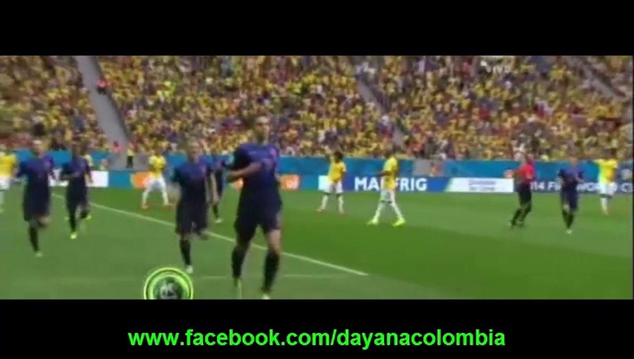 goles holanda vs brasil 3-0 goles mundial brasil 2014