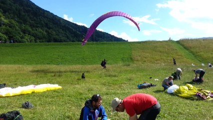 Atterrissage Allevard - juillet 2014