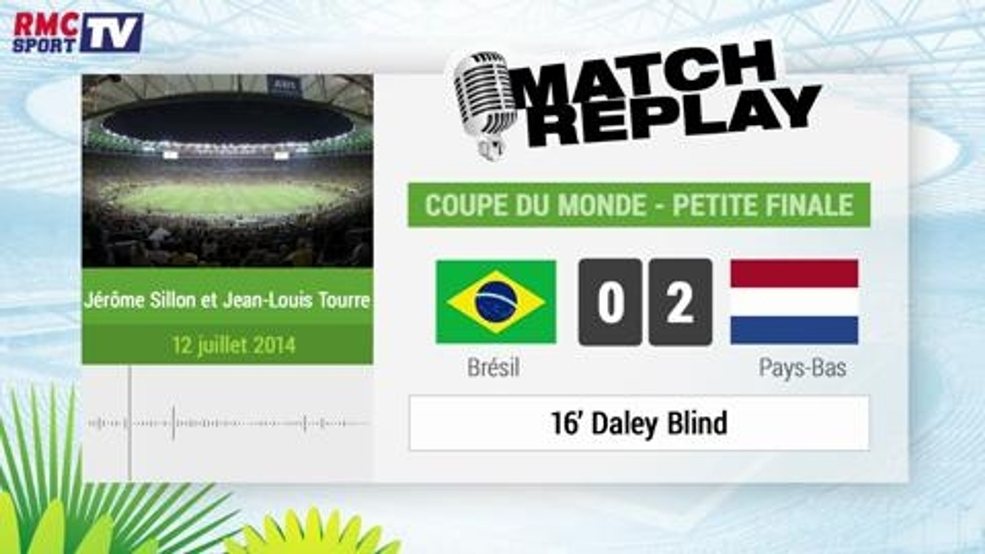 Brésil / Pays-Bas : Le match replay avec le son de RMC Sport ! 12/07 -  Vidéo Dailymotion