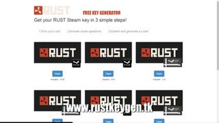 Rust Key Generator - Web based - next generation keygenerator - 2014