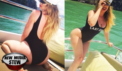 KHLOE KARDASHIAN Big Butt Instagram Pics Posted by BF FRENCH MONTANA