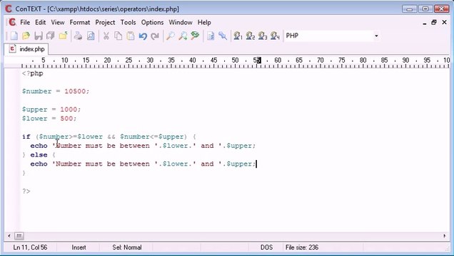 Beginner PHP Tutorial - 23 - Logical Operators