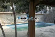 Hugh ground floor duplex for rent in Maadi degla with Hugh garden with privet swimming pool