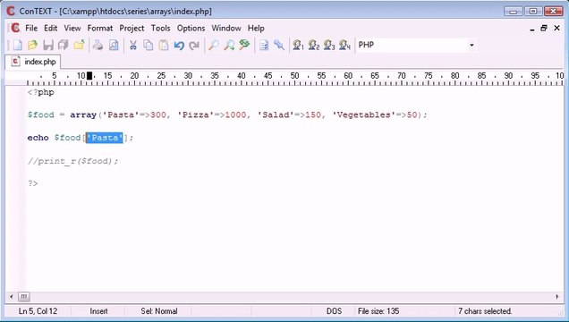 Beginner PHP Tutorial - 39 - Associative Arrays