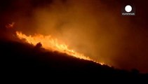 Yunanistan'da orman yangını korku yarattı