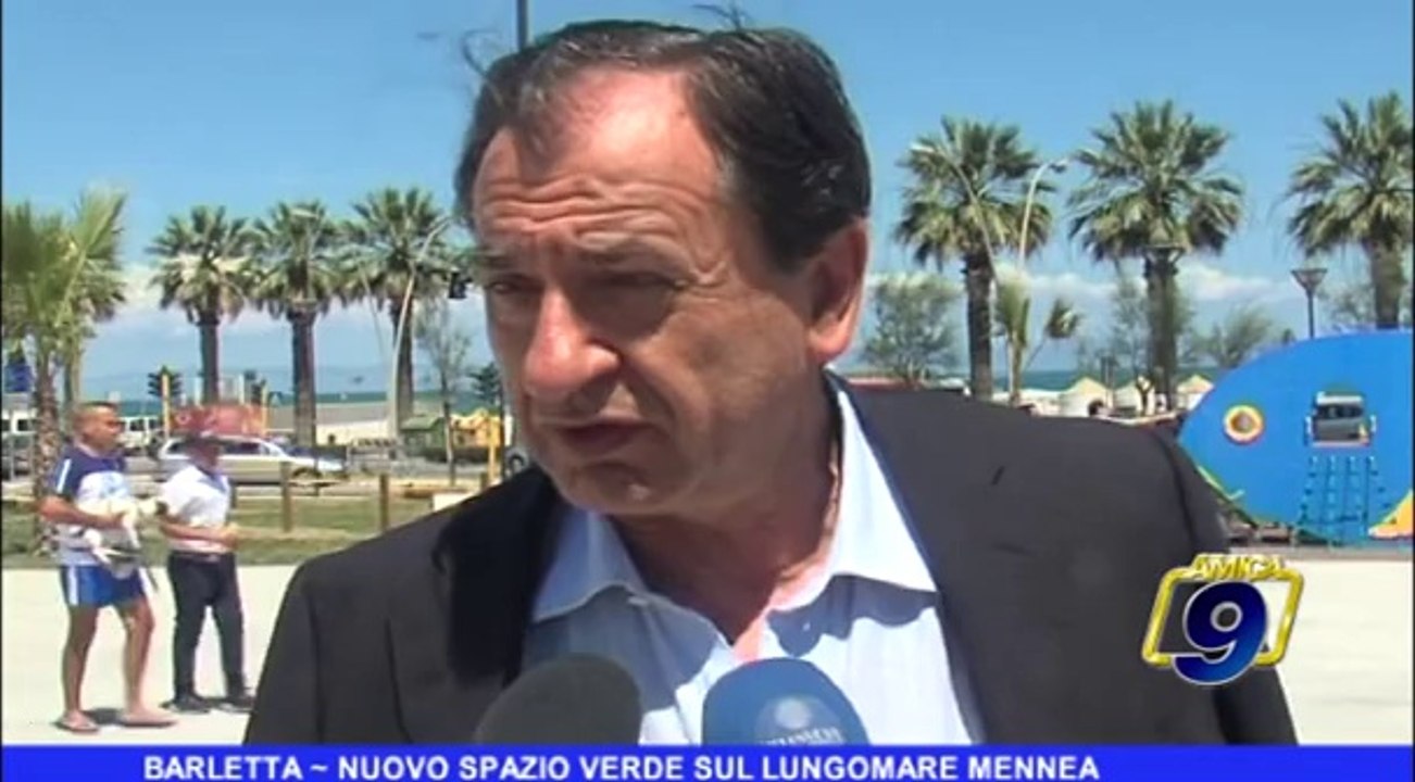Barletta | Nuovo spazio verde sul lungomare Mennea