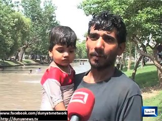 Dunya News - Citizens Take To Canals, Swimming Pools To Avoid Intense Heat