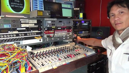 Raymond Albouy présente le dispositif technique de Radio France sur le Tour de France
