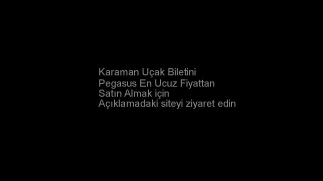 Pegasus Karaman Uçak Bileti